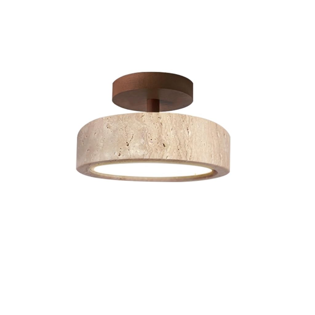 Deckenleuchte Wabi Sabi Stil Pendelleuchte Retro Esstisch Deckenlampe Natürliche Stein Deckenleuchten Bauernhaus Deckenleuchten Verwendet Für Küche, Wohnzimmer Flur Schlafzimmer(B)