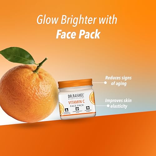 Image of Dr. Rashel Vitamin C Facial Kit, 4-Piece Set with Scrub, Gel, Cream and Face Pack (45ml Each)