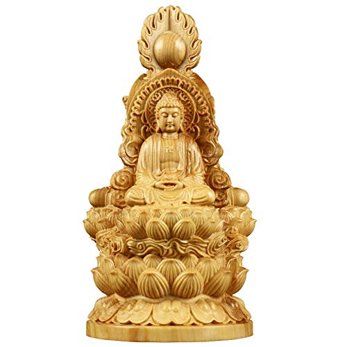 Statues de Bouddha Trois Saints : figurine en buis, le cadeau spirituel idéal
