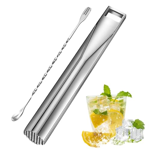 Martello da bar in acciaio inox, frantumatore per ghiaccio fai da te, per bar, ristoranti, cocktail, latte, tè, cocktail