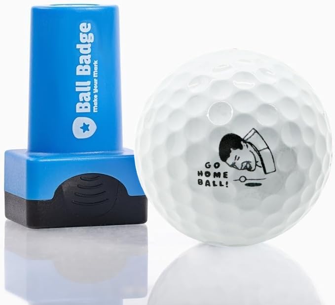 Ball Badge Golf Ball Stamp (The Happy Series), Golf Ball Marker, Reusable Golf Ball Marking Tool to Identify Golf Balls