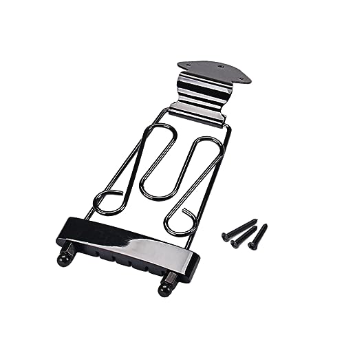 ULDIGI Jazz Guitar Bridge Saddle Ga412 Replacement Tailpiece Bridge for Guitar Archtop Guitar Tailpiece