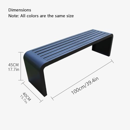 Banc de Parc Noir : Solution Durable Contre l'Usure Extérieure - 3