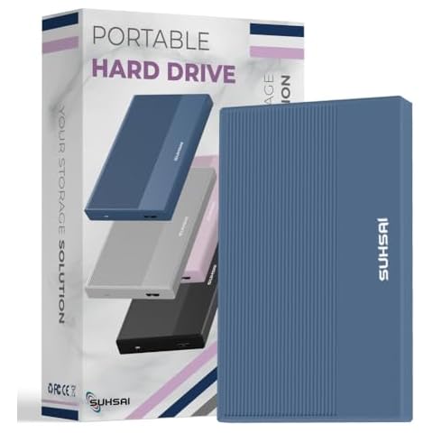 SUHSAI 250GB Portable External Hard Drive Cover