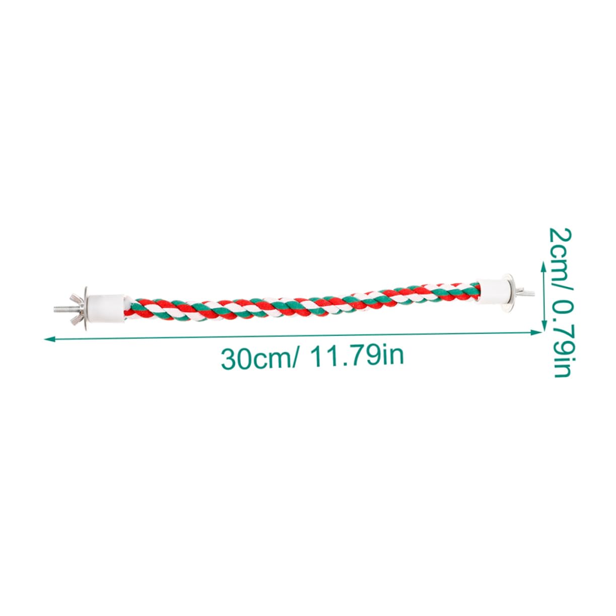 POPETPOP 6pcs Cotton Parrot Rope Perches Soft and Sturdy Bird Climbing for Birds Gentle Perch Stands for Parrots and Budgies