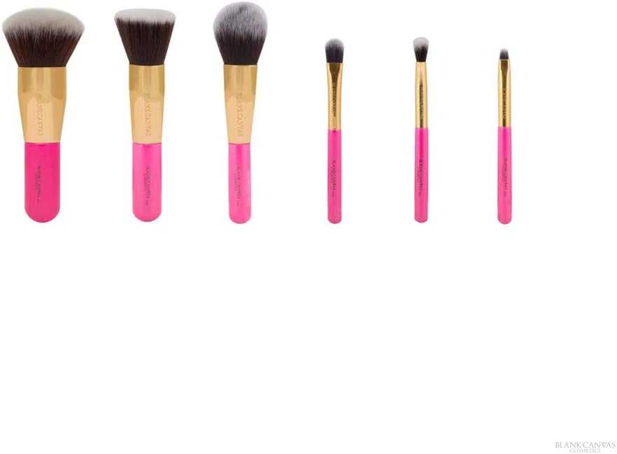 Blank Canvas 6-Pieces Travel Size Make-Up Brush Set1 Units