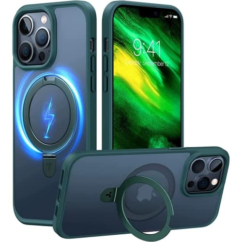 TORRAS Magnetic UPRO Ostand Designed for iPhone 12 Case iPhone 12 Pro Case, Compatible with Magsafe, iPhone 12 Phone Case with Stand, MIL Grade Shockproof Back Slim Protective 12 Pro Phone C