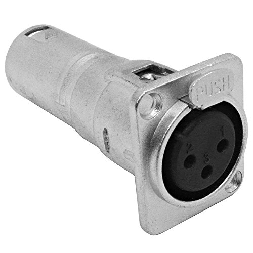 Seismic Audio SAPT281F adaptador para panel XLR hembra a macho XLR-M