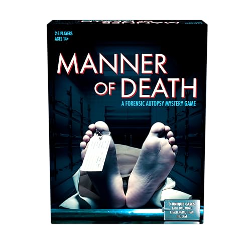 Endless Games Manner of Death | True Crime Autopsy Game | Forensic Investigation Mystery with 3 Unique Cases | 2-5 Players, Ages 14+