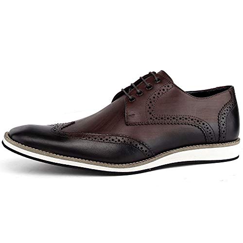 Sapato Social Bigioni Oxford Italiano Sapatofran em Couro Legitimo (41, MARROM)