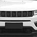 Grill Inserts Grille Cover Frame Trims Kit for Jeep Compass 2017 2018 2019 2020 (Black)