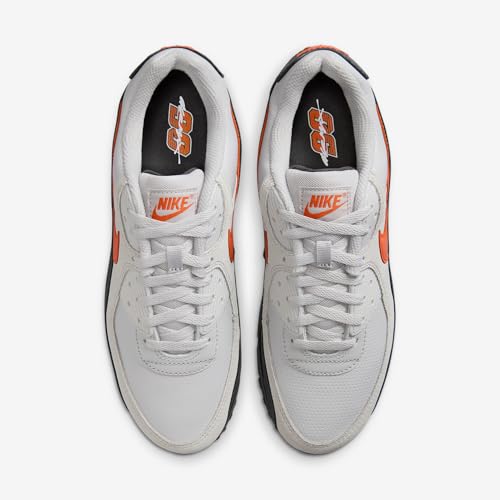Nike Air Max 90 Men's Shoes (Vast Grey/Anthracite/White/Safety Orange)4
