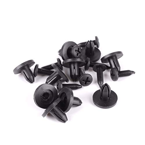 Lot de 50 clips de fixation universels pour habillage de portière, en plastique, clips de fixation pour voiture, pins à rivets, clips universels pour revêtement de portière, garde-boue, pare-chocs Cover