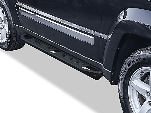 APS 304 Stainless Steel Jeep Side Steps Armor Compatible with Jeep Liberty 2008-2013