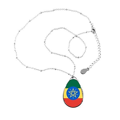 Collier pendentif Ethiopie en forme de larme, le cadeau idéal pour célébrer les racines africaines