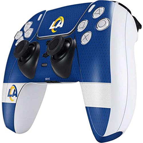 Skinit Decal Gaming Skin Compatible with PS5 Controller - Officially Licensed NFL Los Angeles Rams Zone Block Design