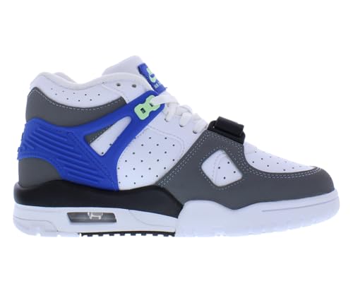 Nike Air Trainer 3 GS Boys Shoes Size 6, Color: White/Grey/Blue