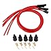 Produktbild Auto Zündkabel, Zündkabel Set Metall Silikon Rot 8mm 1m für 4 Zylinder Oldtimer