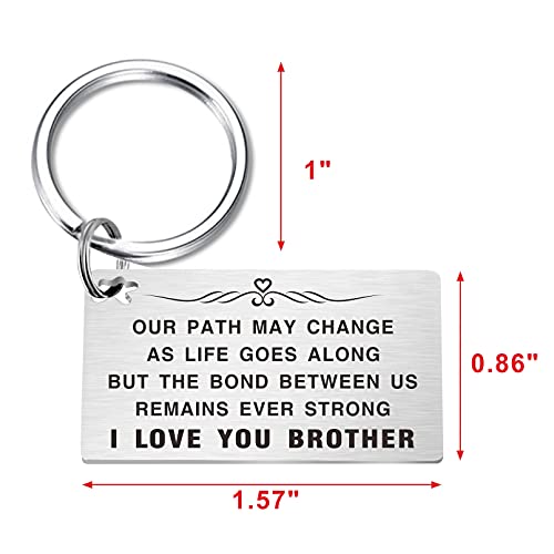 Brother Gifts, Brother Keychain, Brother Presents For Back To School, Brother Graduation Keepsake #TOP1