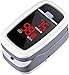 Price comparison product image Finger Pulse Oximeter, ATMOKO LED Digital Fingertip Pulse Oximetry SpO2 Blood Oxygen Saturation Monitor Heart Rate Monitor with Lanyard and Batteries for Home, Exercise and Travel Use (Gray)