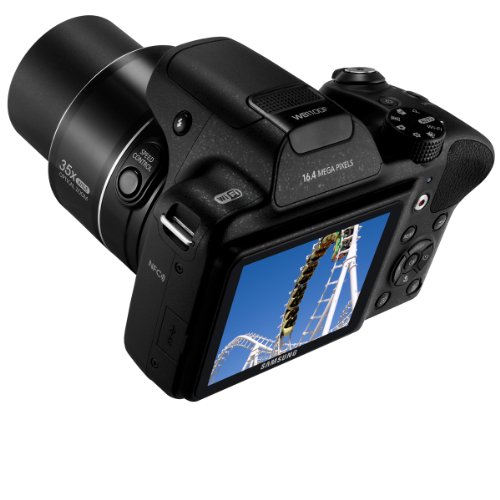 Samsung Wb1100F 16.2Mp Ccd Smart Wifi & Nfc Digital Camera With 35X Optical Zoom, 3.0" Lcd And 720P Hd Video (Black) #TOP3