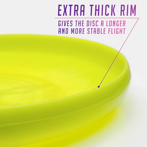 Frisbee Indy Dirty Disc 175 g Gelb – Professionelle Wurfscheibe