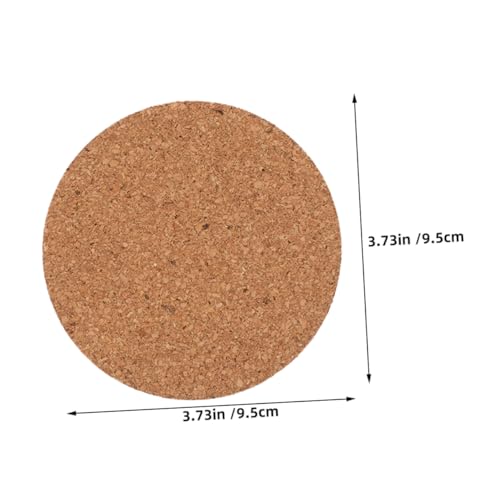 Sous-verres ronds en liège 9cm iplusmile dessous de verre isolant table - 3