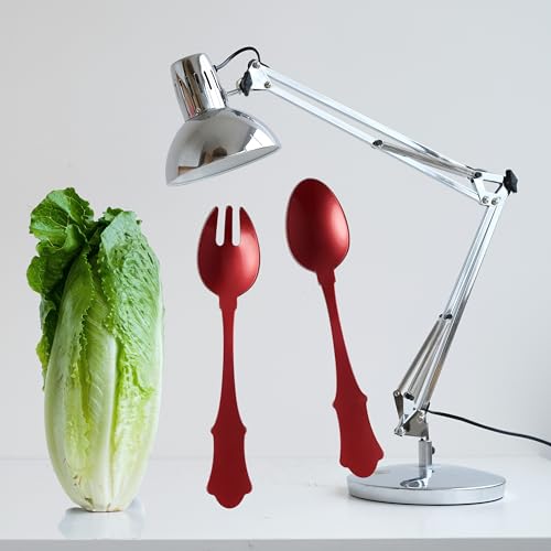 Couverts à salade Sabre Paris Honorine rouge : service de table chic