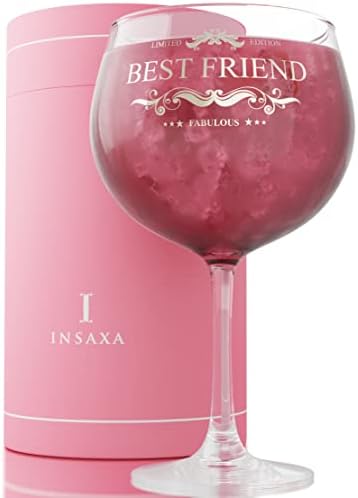 Insaxa 31st Birthday Gifts for Women - Fabulous 1992 Large Gin Balloon Glass (730ML)