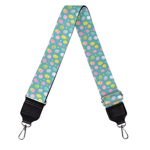 Image of Halloween Handbag Strap Canvas Purse Strap Colorful Bat Black Shoulder Strap Multicolor Bats Replacement Strap