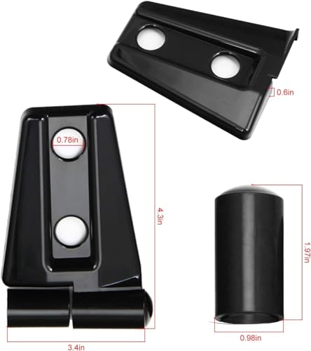 Caches de charnière de porte Unifizz pour finition Jeep Wrangler JK