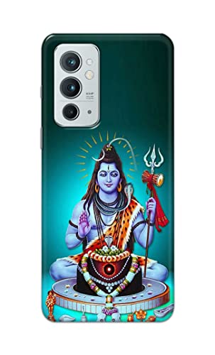 Image of Printed Hard Back Cover Case for OnePlus 9RT 5G Back Cover (Lord Shiva) -1803