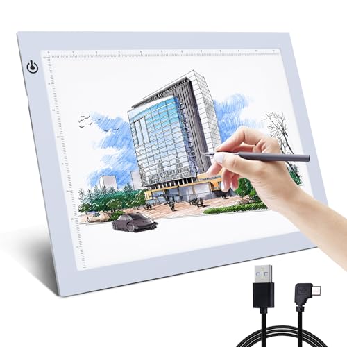 Product Image of the A4 Silver LED Trace Light Pad NXENTC Light Table USB Power LED Tracing Light Board for Artists,Drawing, Sketching, Animation