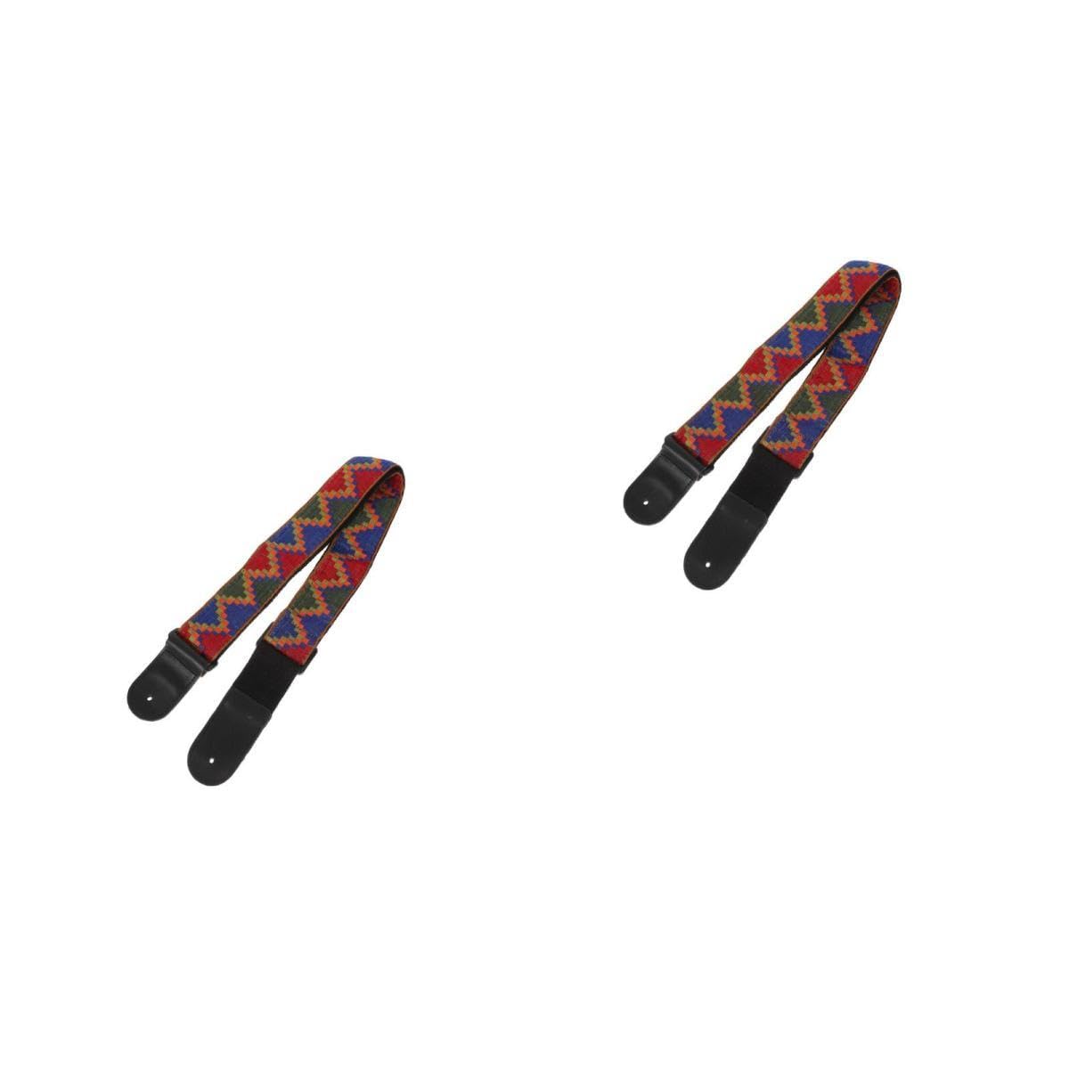ifundom 2piezas Correa De Guitarra De Estilo Bohemio Cinta Para Instrumentos Musicales Strap Ligero y Práctico Para Guitarra Eléctrica y Ukelele