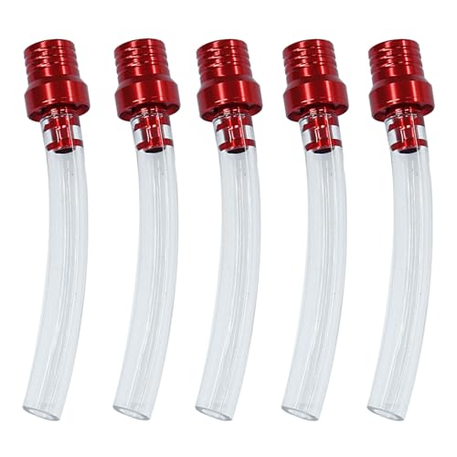 Zorveiio Motorcycle Gas Cap, Red, 5 Pack