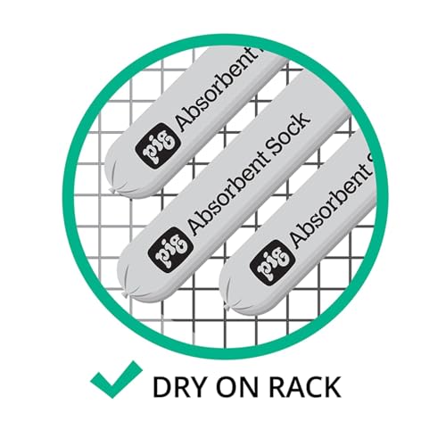 Image of PIG Mildew-Resistant Absorbent Sock | Water Absorbing Snake | 3 inch W x 4' L | Absorbs Up to 1 Gal Per Sock | 12 Count | PIG105-BL