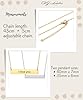 AJ LONDON™ Custom Personalised Bar Necklace Name Date Pendant Laser Engraved Gift #5
