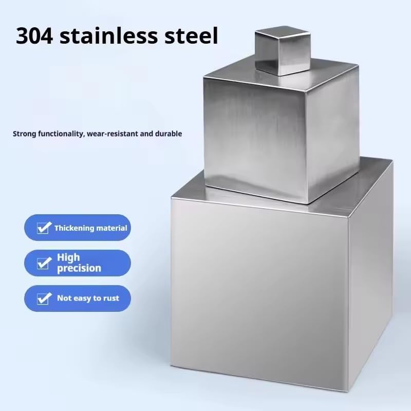304 Stainless Steel Cube Solid Polished Glossy Cube Handmade DIY Material Tool Parts (25x25x25mm)
