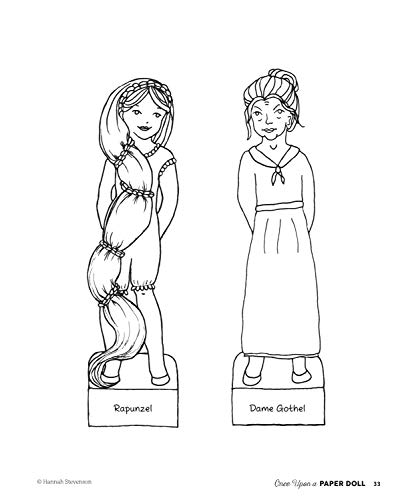 Once Upon a Paper Doll: Color Your Own Fairy Tale Paper Dolls (Happy Fox Books) 18 Dolls with 46 Outfits from 9 Favorite Fairy Tales: Cinderella, Beauty and the Beast, Alice in Wonderland, and More