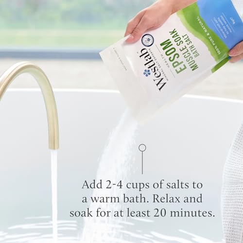 Westlab - Reviving Epsom Salt - 1kg Resealable Pouch - 100% Natural, Pure & Unscented Mineral Salts - Supports Sleep and Relieves Aching Muscles - Image 3