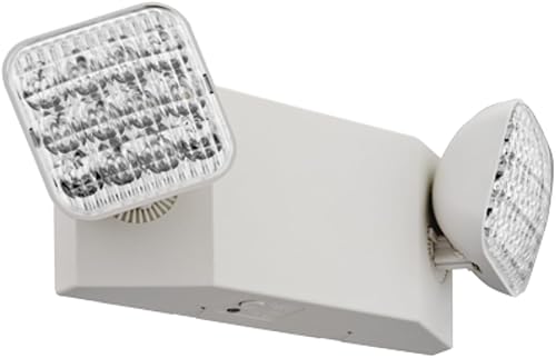 Miniatura 7 de Lithonia Lighting EU2C CP4 Unidad de iluminación de emergencia LED de dos cabezas, certificado California, paquete de 4 contratistas, color blanco