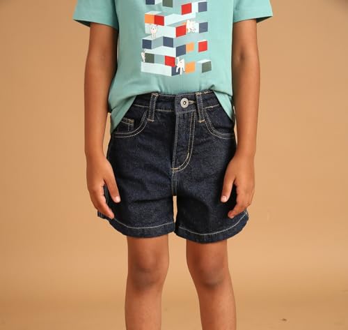 Image of Pilolo Kids Pocket Denim Shorts for Girls