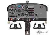 Generic Cessna 172 Conventional Cockpit Training Poster 24in x 36in, White