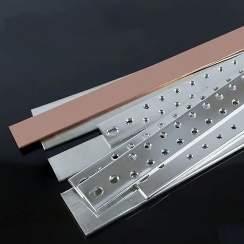 Coavoo Flat Tinned Copper Bar, 3 mm x 40 mm x 400 mm, 1 Stück T2 reines Kupfer, flach, Kupferblech, flache Leiste, Metall, 3 mm dick, 40 mm breit