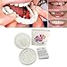 Instant Snap Veneers Dentures Fake Teeth Smile Serrated Denture Teeth Top Or Bottom Comfort Fit Flexible Teeth Socket to Make White Tooth Beautiful Neat