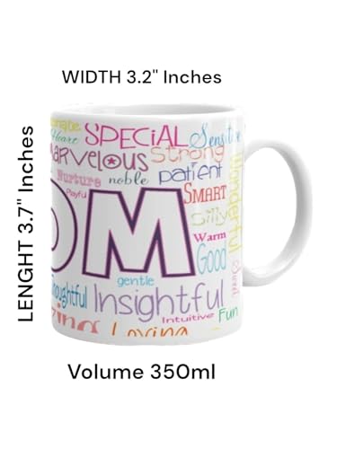 Image of Better Gift Flowers Mom Printed Coffee Mug, Round Shaped Multicolor Themed Coffee Mugs, Mug for Gifting, Gifting Items for Family, Friends & Closed Ones