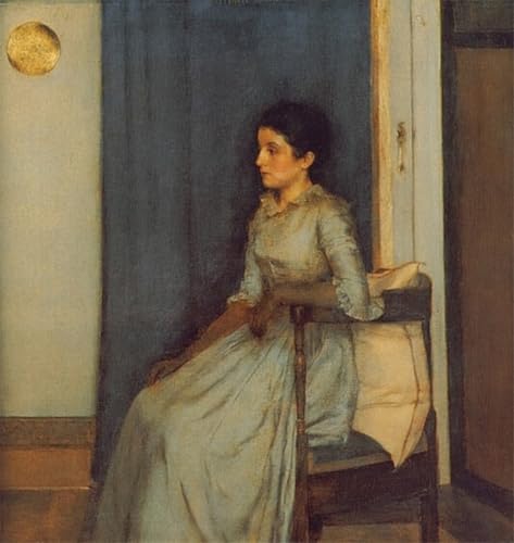 Impression d'art Marie Monnom de Fernand Khnopff - Toile premium pour décoration murale