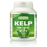 Greenfood Kelp, 450 mg,120 gélules - SANS additifs