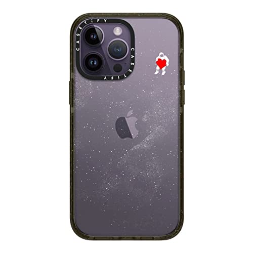 CASETiFY CpNg iPhone 14 Pro Max P[X [MILKi (4x MIL-STD-810G)/2.5m̗NA] - Love Space - ObV[ ubN