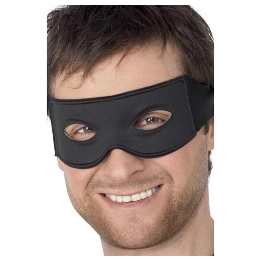 Smiffys Masque de bandit et foulard, noirs